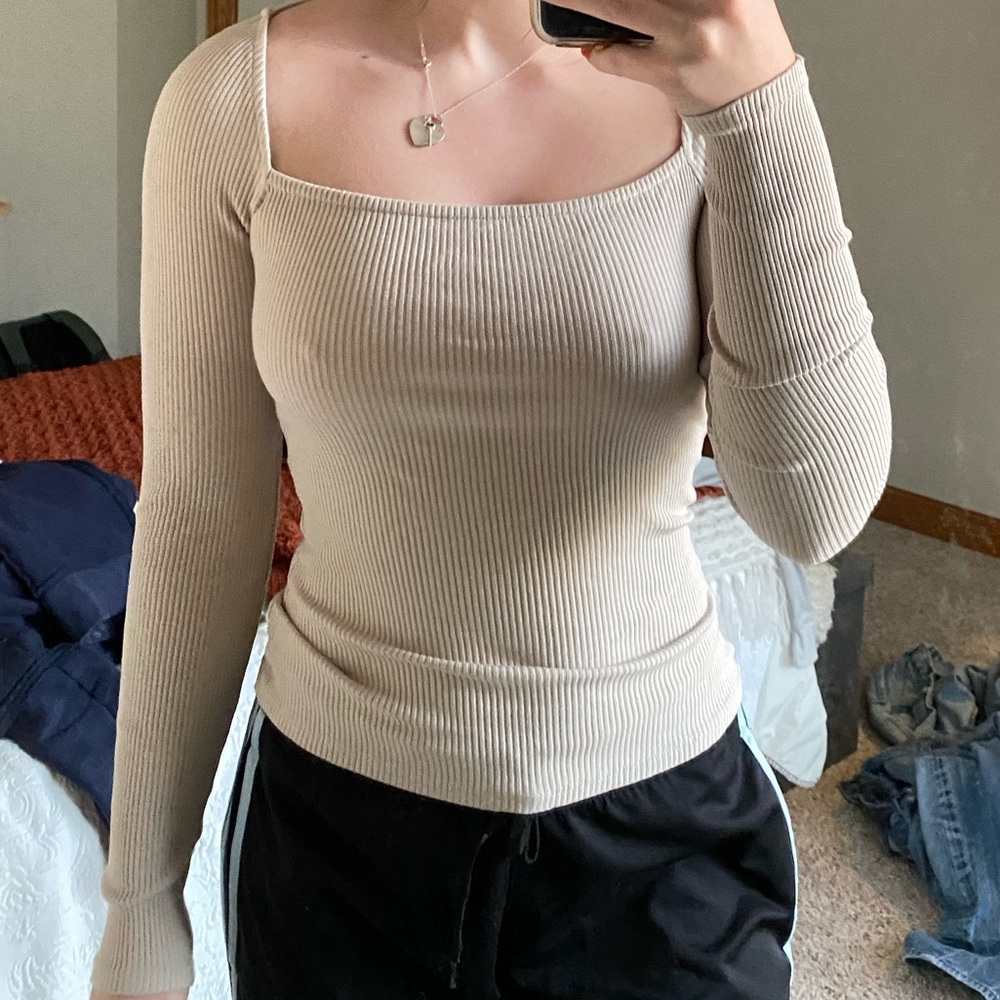 tan long sleeve